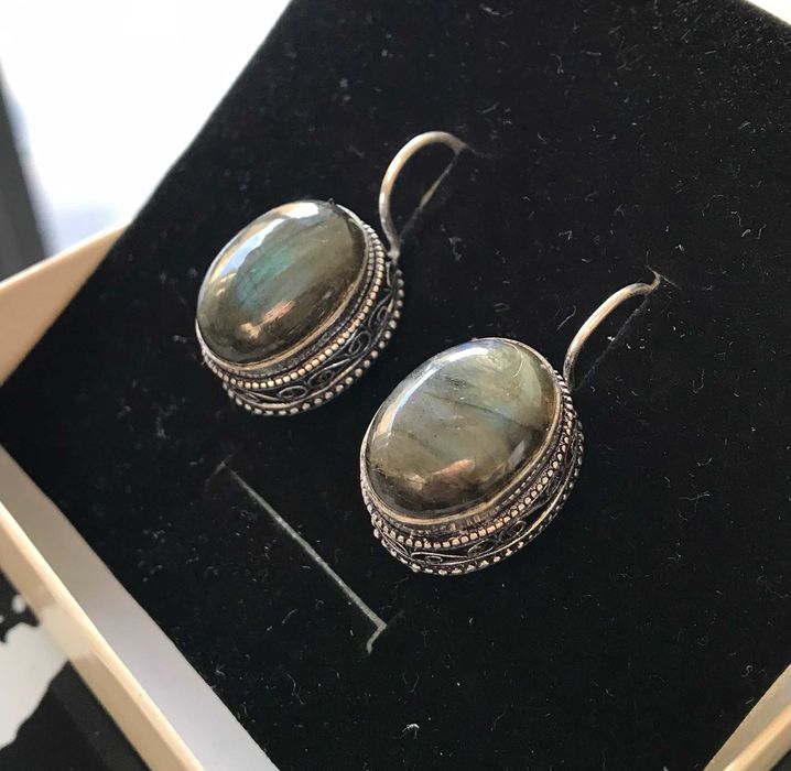 Cercei Argint 925 cu Pietre Semipretioase Labradorit