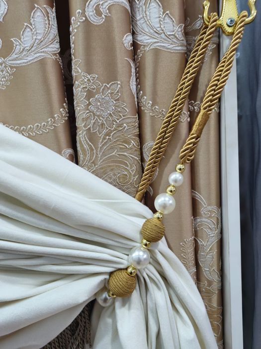Шикарный готовый комплект штор
