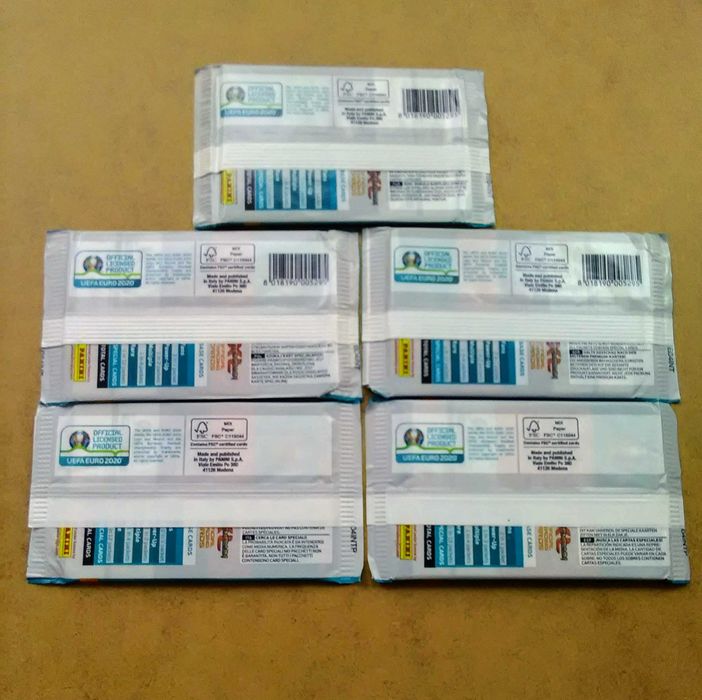 11 Plicuri Cartonașe Panini Adrenalyn XL Uefa Euro 2020