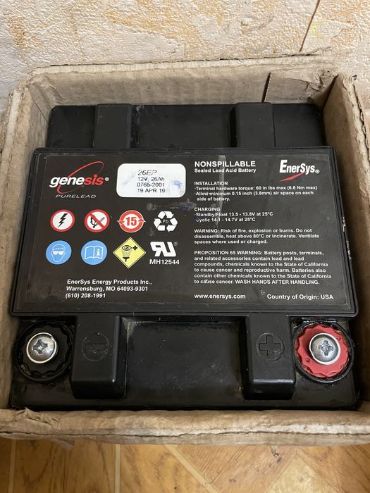 Продам акб Genesis 12/26