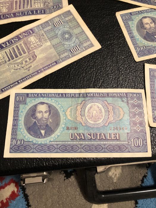 Bacnote vechii 100 lei Balcescu