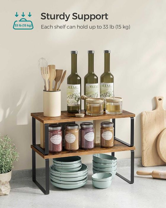 SONGMICS органайзер, Комплект от 2 кухненски етажерки