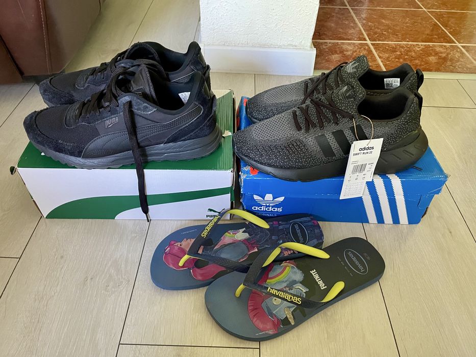 Adidas,Puma(size-44/44.5)