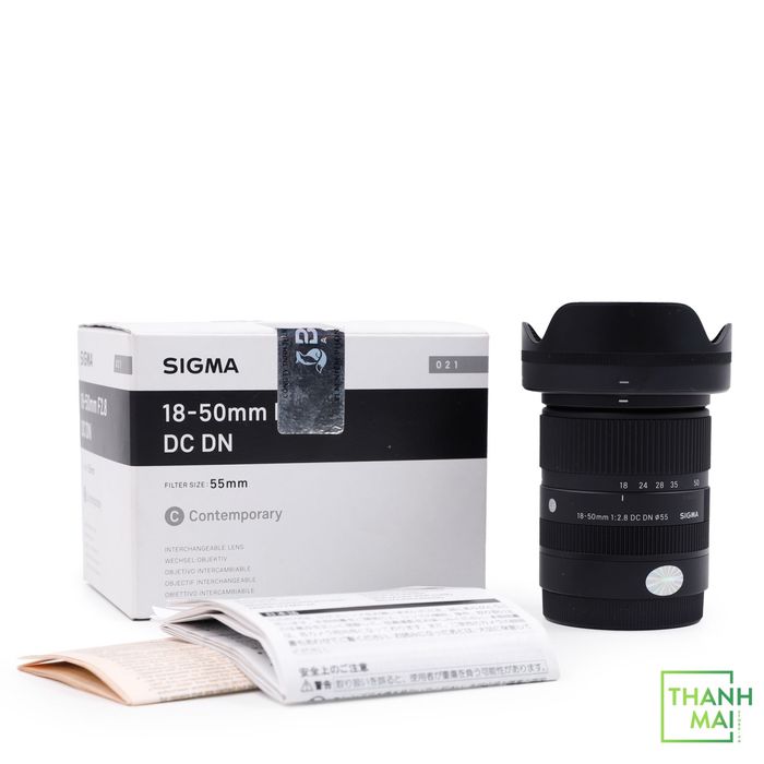 SIGMA 18-50mm F/2.8 DC DN Sony E-mount Sony crop aparatlar uchun linza