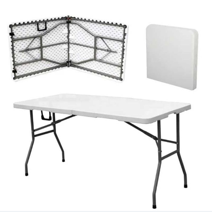 Комплект сгъваема кетъринг маса + 6 стола