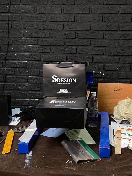 Бумажный Подарочный пакет с нанесением Изготовления