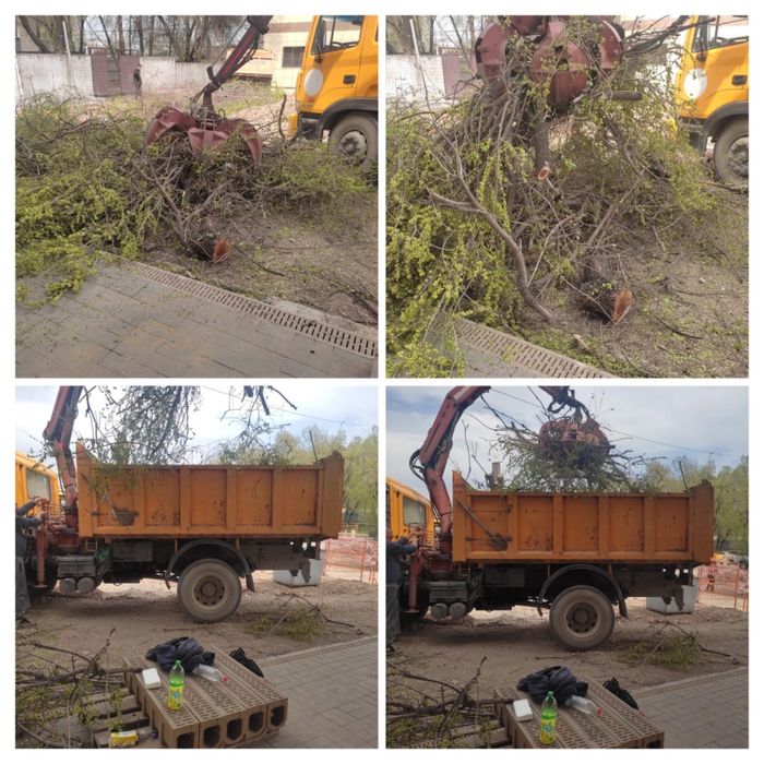 Вывоз мусора, грейфер/манипулятор