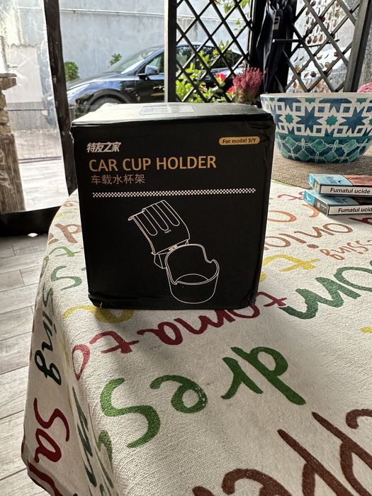 Suport pahar si telefon TESLA