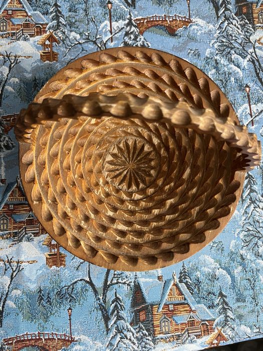 Корзинка деревянная из СССР