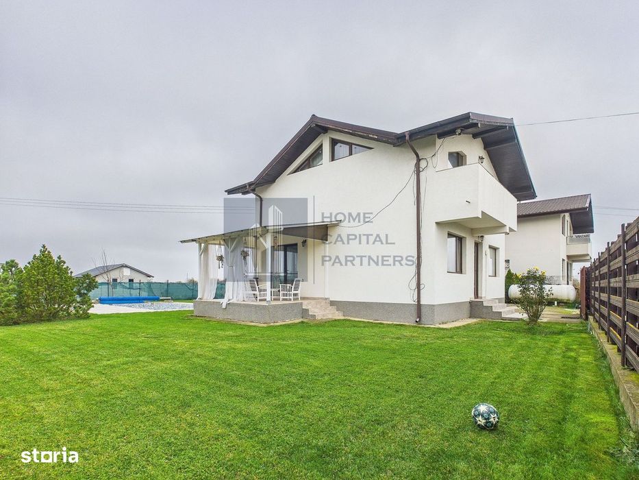 Casa de vânzare în Periș – 4 camere, teren 770 mp, piscină, garaj, apr