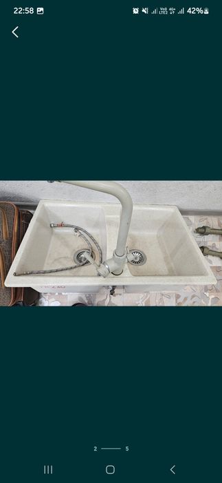 Раковина б/у для ванн 22мын и кухни 40мын