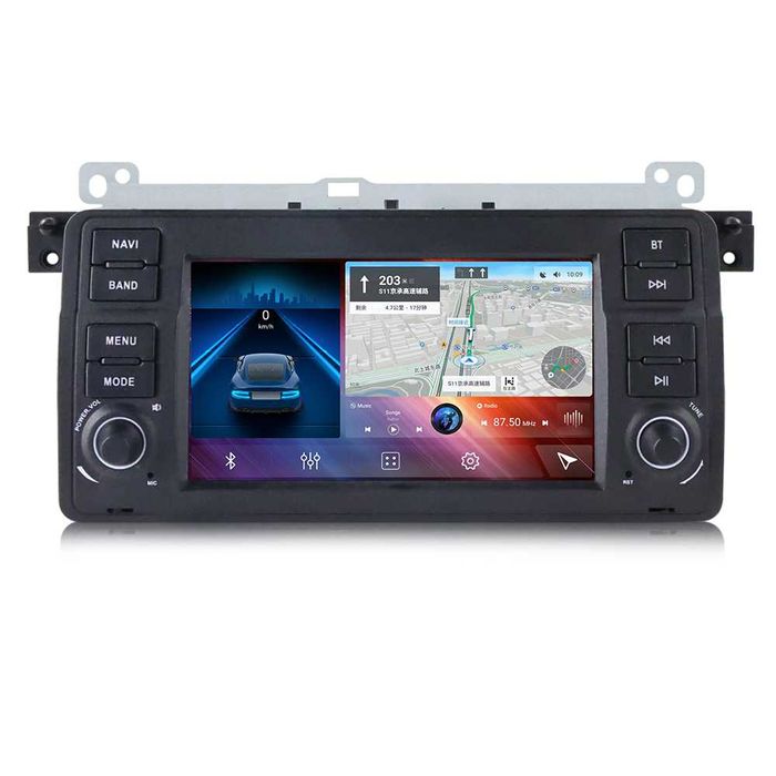 Navigatie BMW E46 , Android 13 Wireless Carplay Garantie Camera
