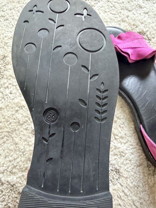 Sandale piele intoarsa Roz fucsia benvenuti nr.36