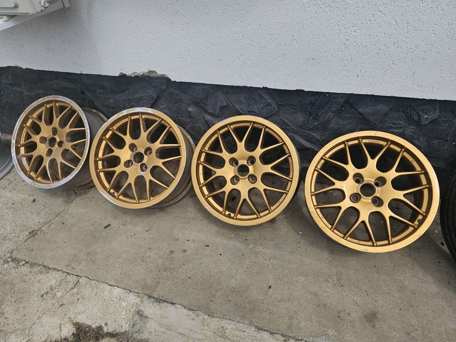 Jante Logan / Opel / Renault -  BBS RX 215 17' --  4x100 7.5 Latime + 4 cauciucuri 205 40 17