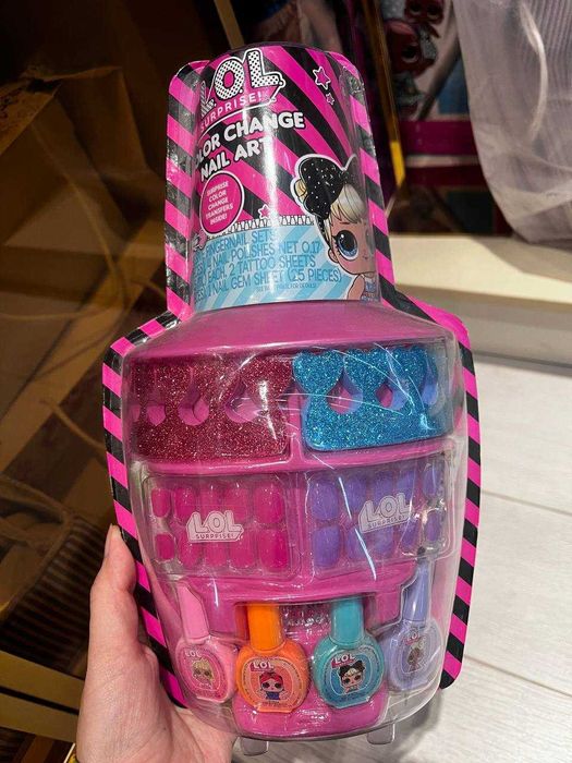 Скидки! безопасный маникюрный набор для девочек  LOL