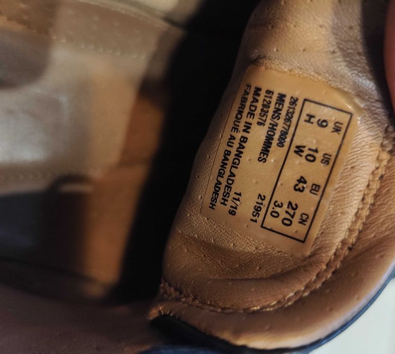 Pantofi derby 43 43.5 premium Clarks piele naturala moale