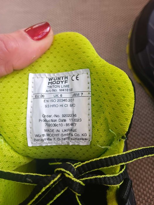 Ниски предпазни обувки S3 Triton WURTH MODIF 39 номер