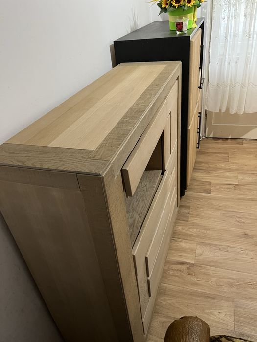 Comodă, stejar, finisaje premium