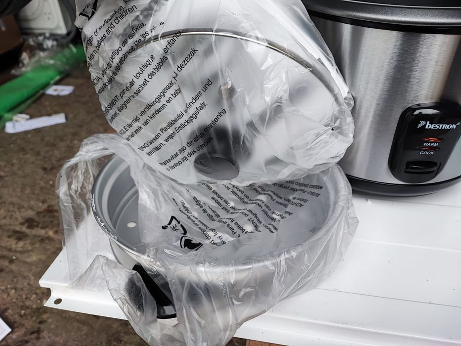 Oala de gatit orez Bestron ARC280, 1000W, capacitate 2,8 L, functia Ke