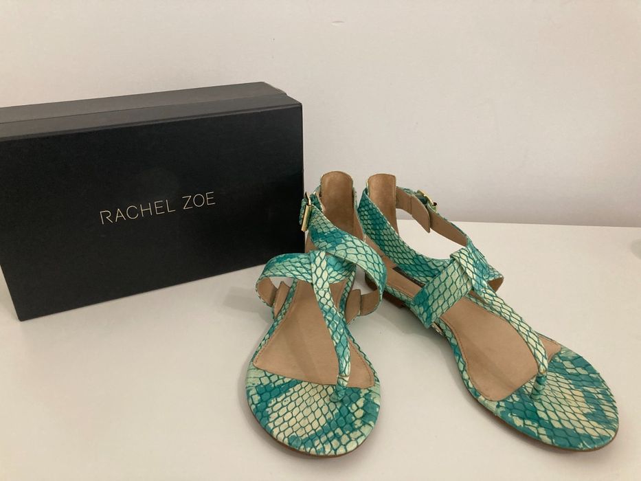 Чехли кожени на Rachel Zoe, равни