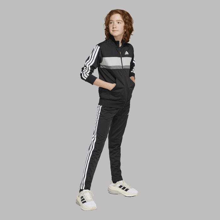 Trening Tiberio Adidas Negru-Alb Copii - produs resigilat Decathlon