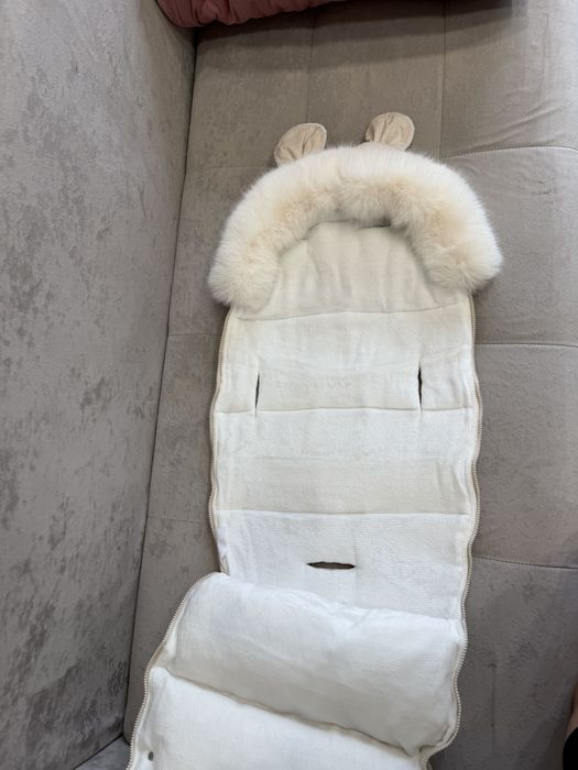 Детский зимниц конверт бежевый