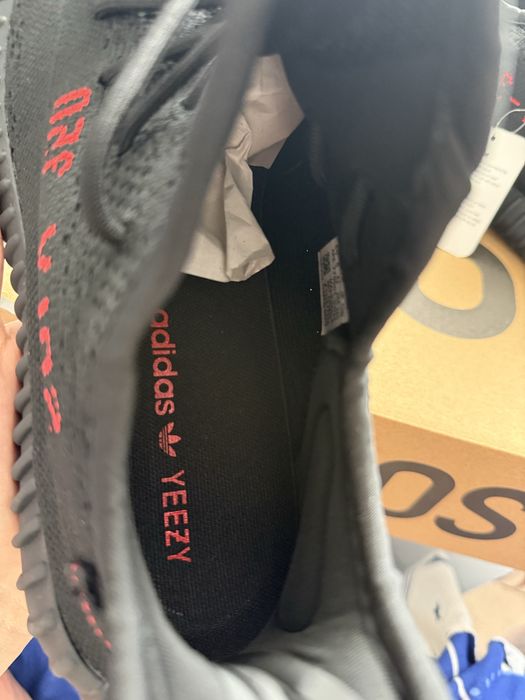 Adidasi Yeezy 350 v2 Black Red / Premium / OFERTA