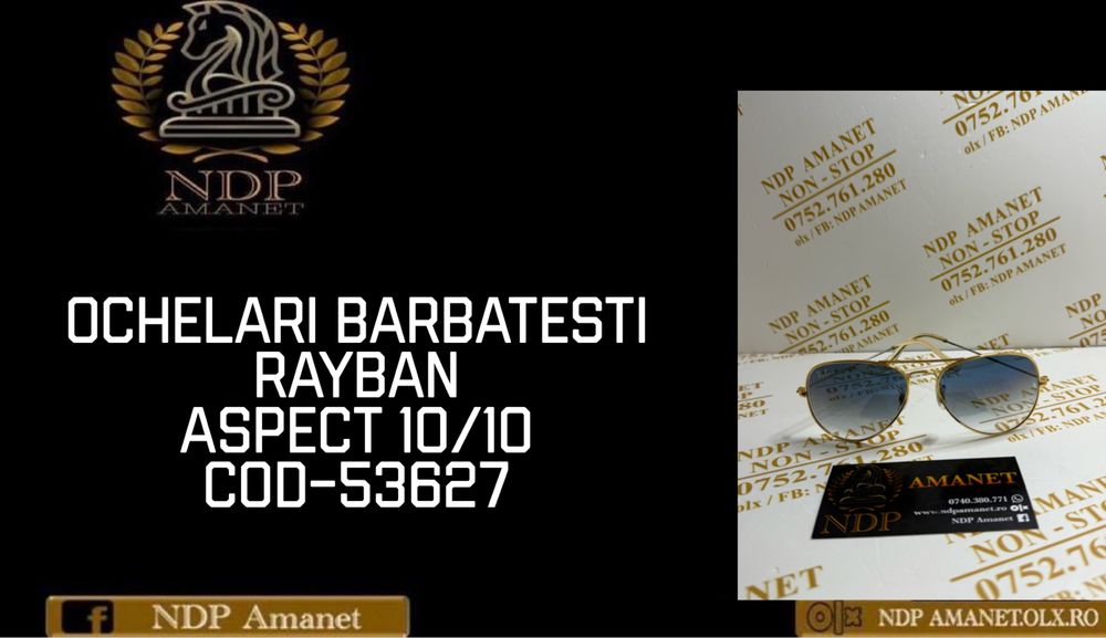 NDP Amanet Braila Ochelari Barbatesti RayBan (53627)
