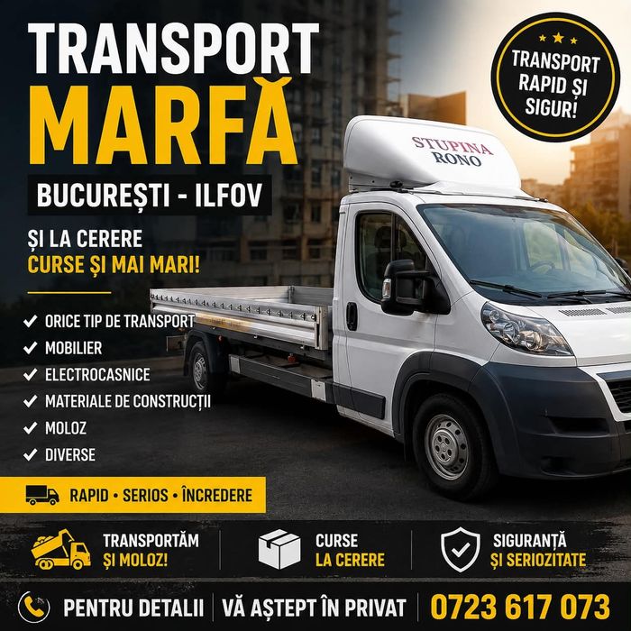 Transport marfa/ mutari rapide