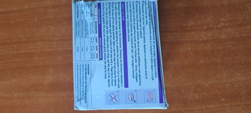 Ceară epilatoare microunde