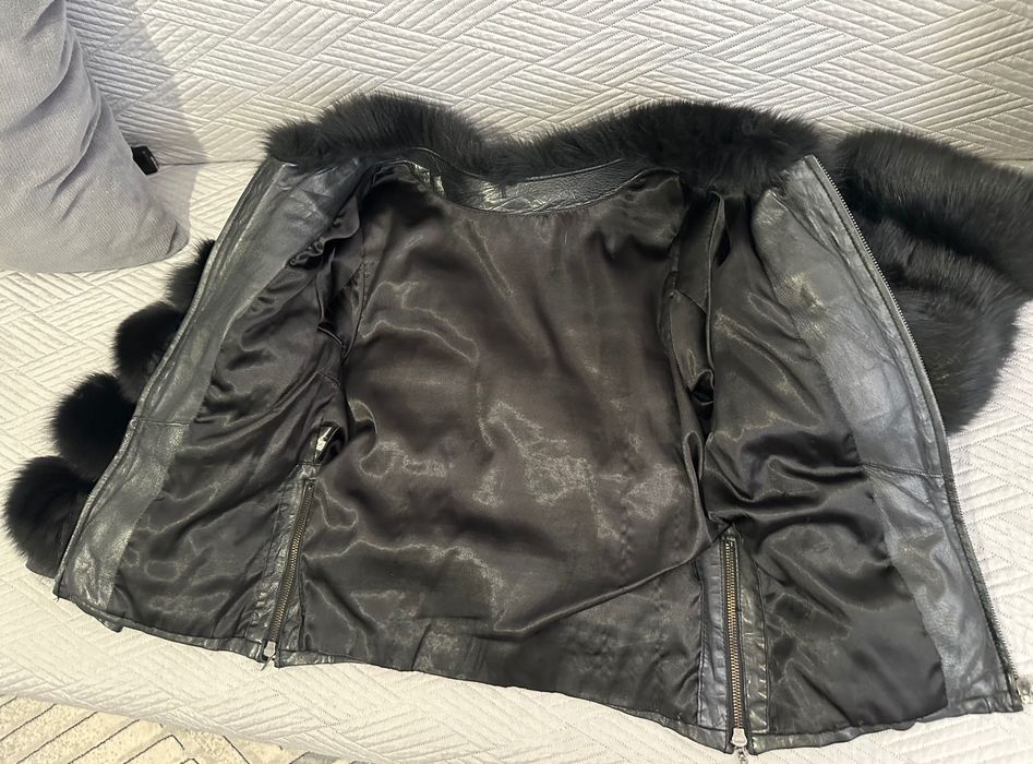 Палто естествен косъм