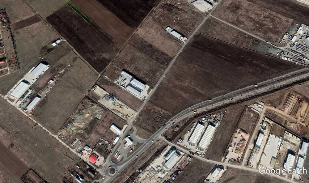 Teren Dragomiresti Vale 3700 mp zona industriala centura Rudeni (Petrom centura)