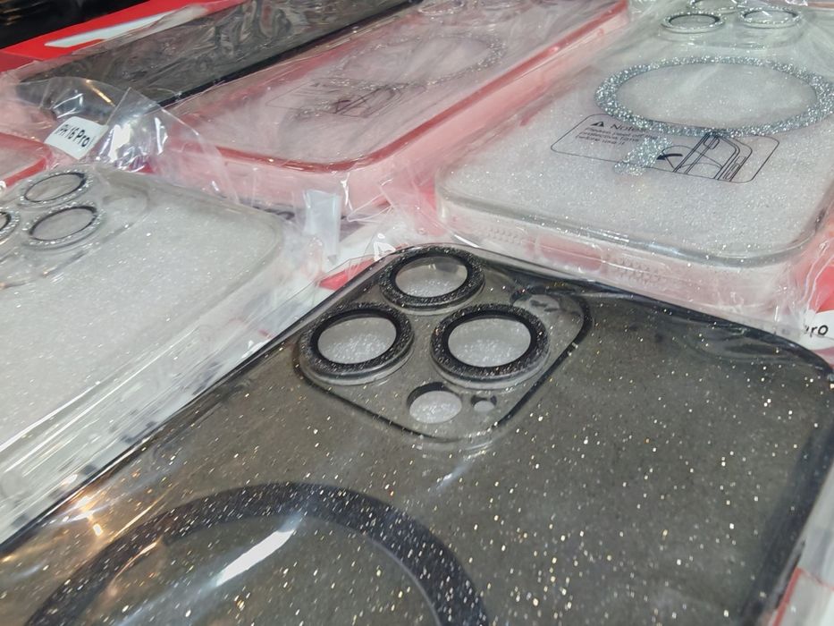 Iphone 16,16+,16 Pro,16 Pro Max блестящ Magsafe със защита на камерите