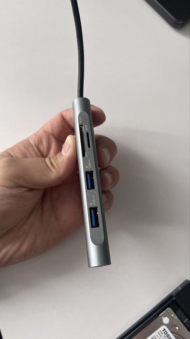 USB-hub x-game, 4 USB 3.0, картридер