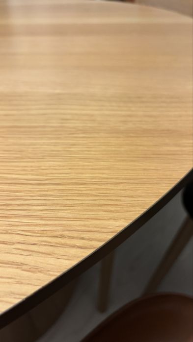 Masa rotunda cu picior, Jysk KLIPLEV, 120cm, stejar stratificat