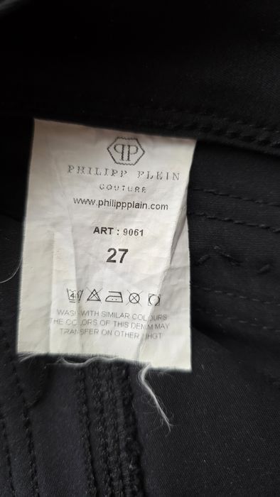 Philipp Plein Панталон черен скини тип клин