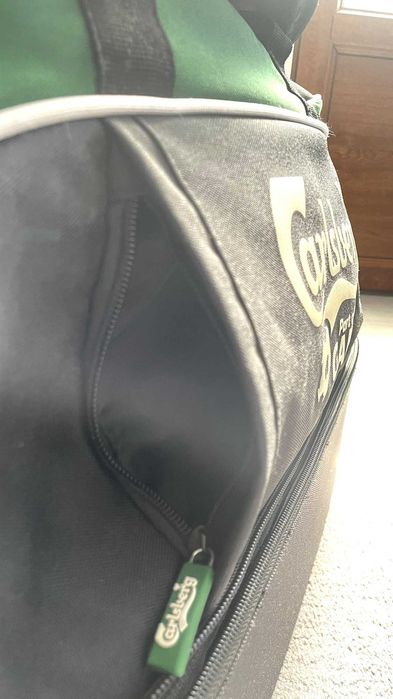 3 x Geantă voiaj/sport Carlsberg – compartiment pantofi – 2 noi, sigilate + 1 foarte puțin folosită