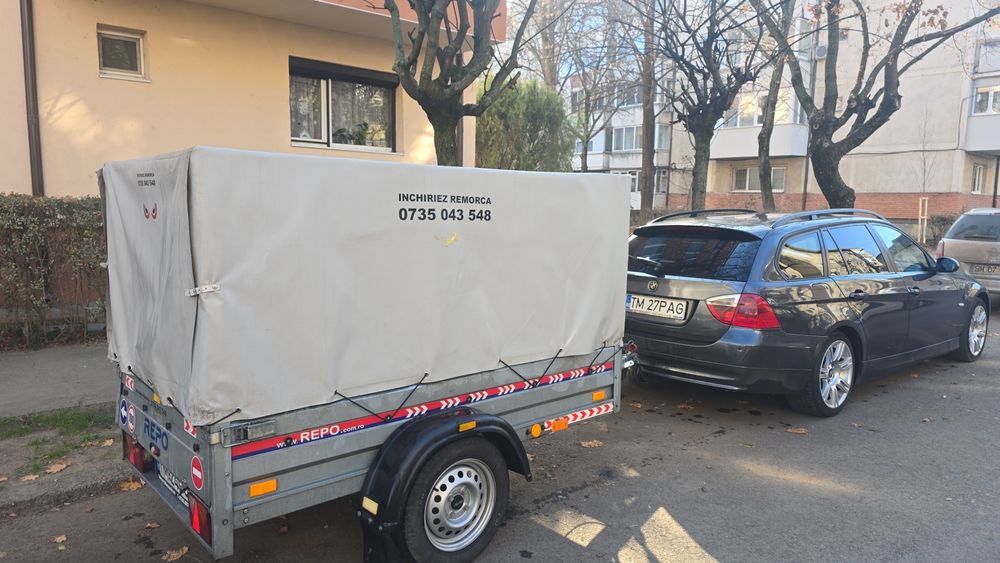 Închiriez Remorca Repo 750Kg cu prelată