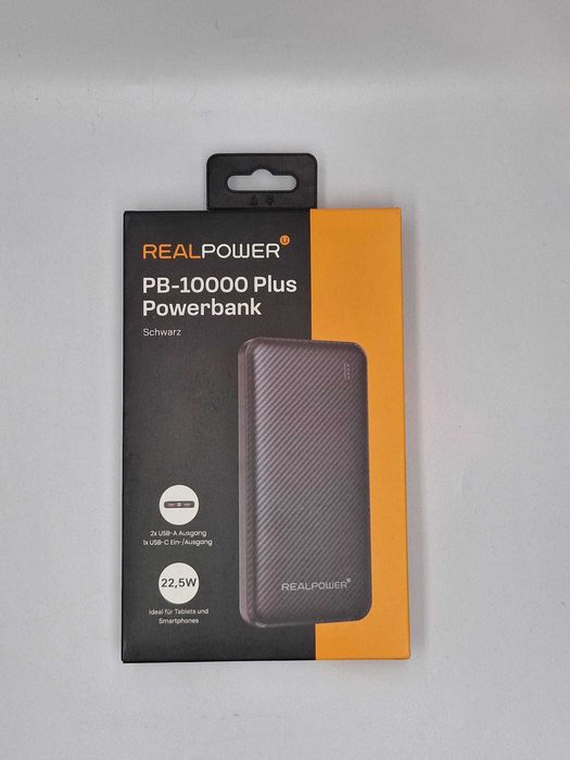 Real Power PB Sigilat - 10000 mAh, Negru [#8192#]