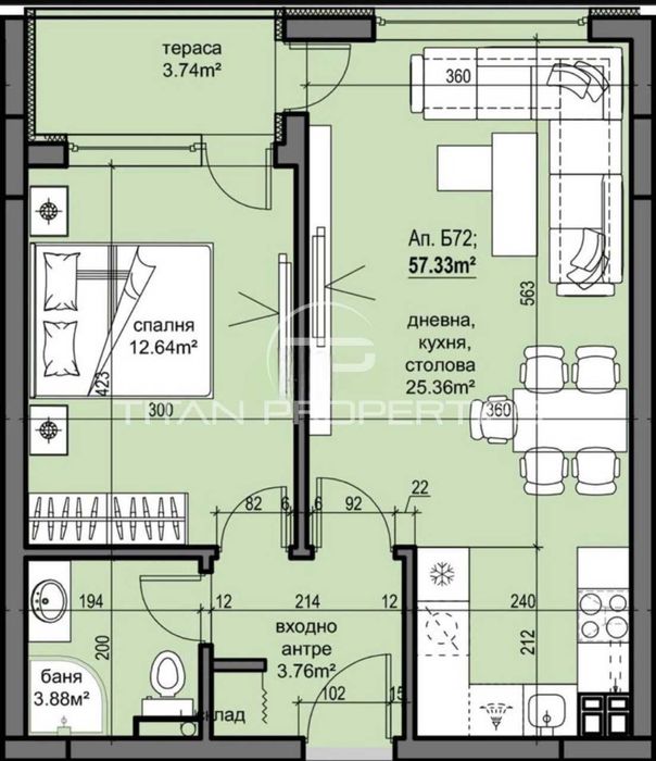 Продава се Двустаен апартамент в Пловдив, Христо Смирненски - 67 кв.м за 929 €/кв.м - Снимка #8