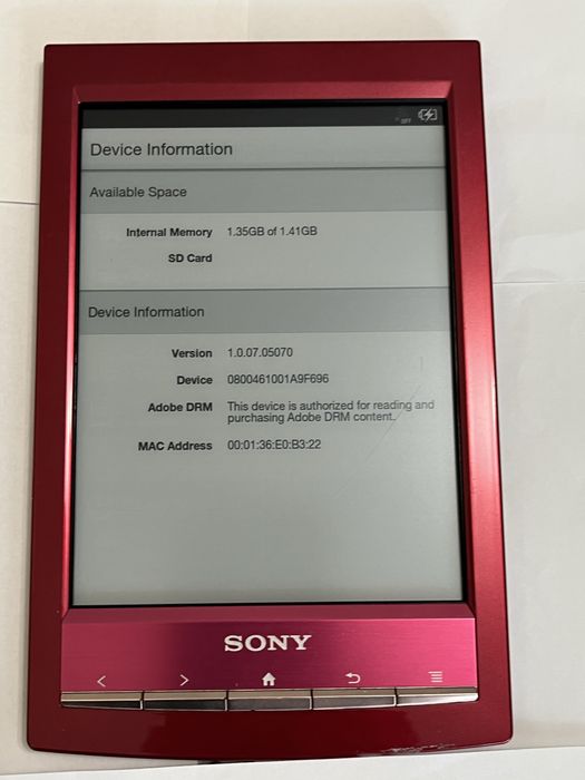 Reader Sony model PRS-T1