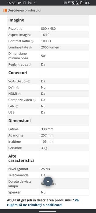 Videoproiector Overmax MultiPic 3.1
