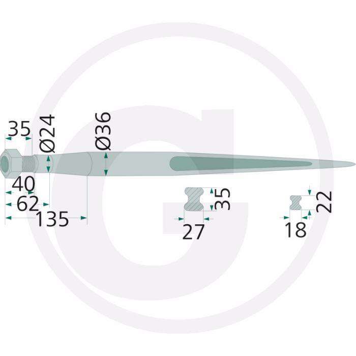 ace furca baloti 110 cm
