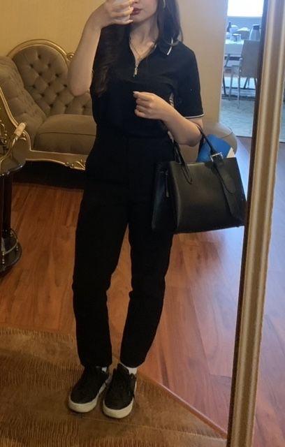 Брюки атласные zara, размер m