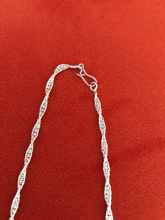 Lănțișor împletit de argint, 50 cm