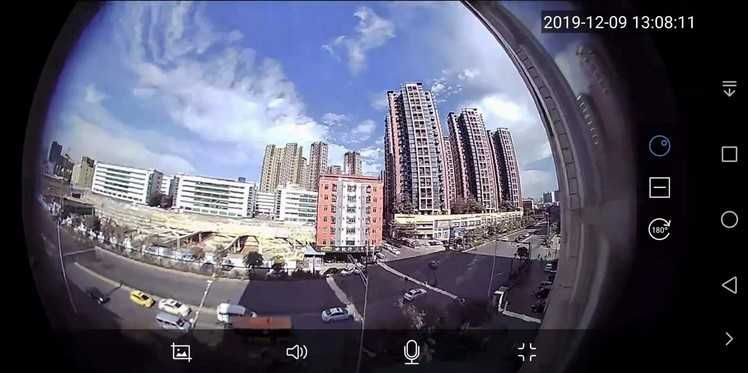 WiFi камера за шпионка на врата с нощно виждане v380 pro, onvif