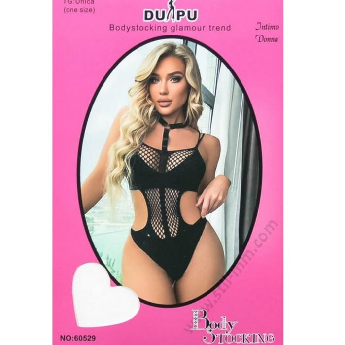 Елегантно мрежесто боди с чокър