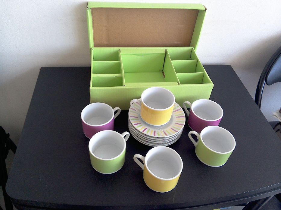 Servici/set cești cafea, NOI, 12 piese - 180 ml.