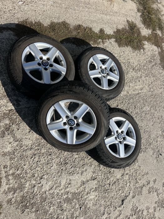 Джанти със ЗИМНИ гуми 195/65/15 за VW: Jetta , Golf, Caddy,Touaran 15”