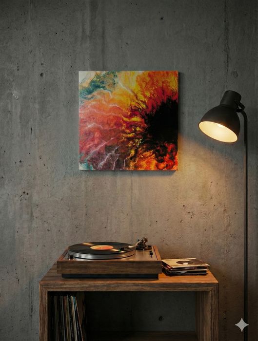 Tablou abstract multicolor